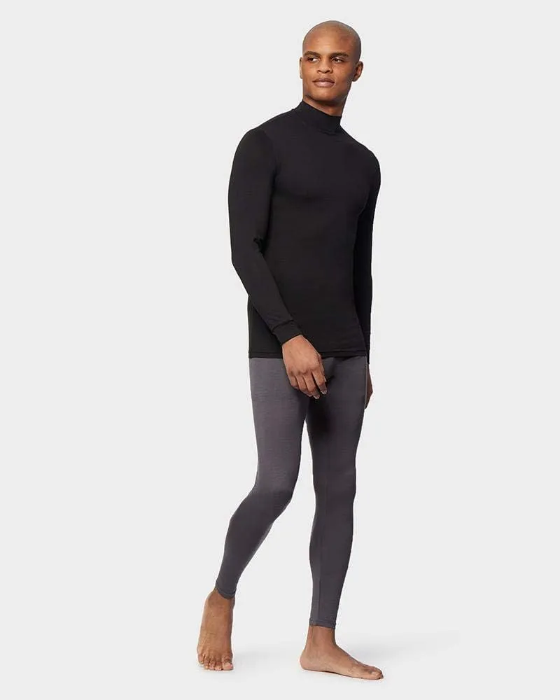 32 Degrees Heat Mens Performance Thermal Lightweight Baselayer Legging Pant, Black