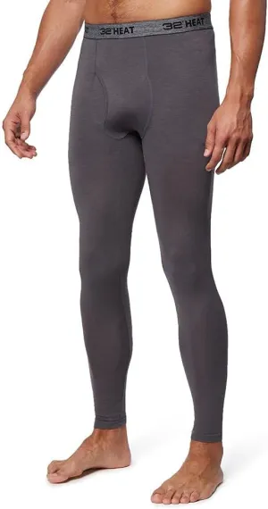 32 Degrees Heat Mens Performance Thermal Lightweight Baselayer Legging Pant, Black