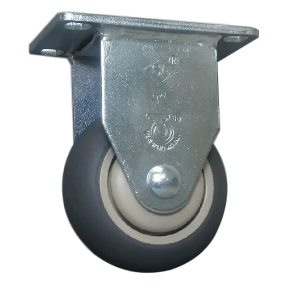 3" x 1-1/4" Thermo-Pro Wheel Rigid Caster - 210 lbs. Capacity