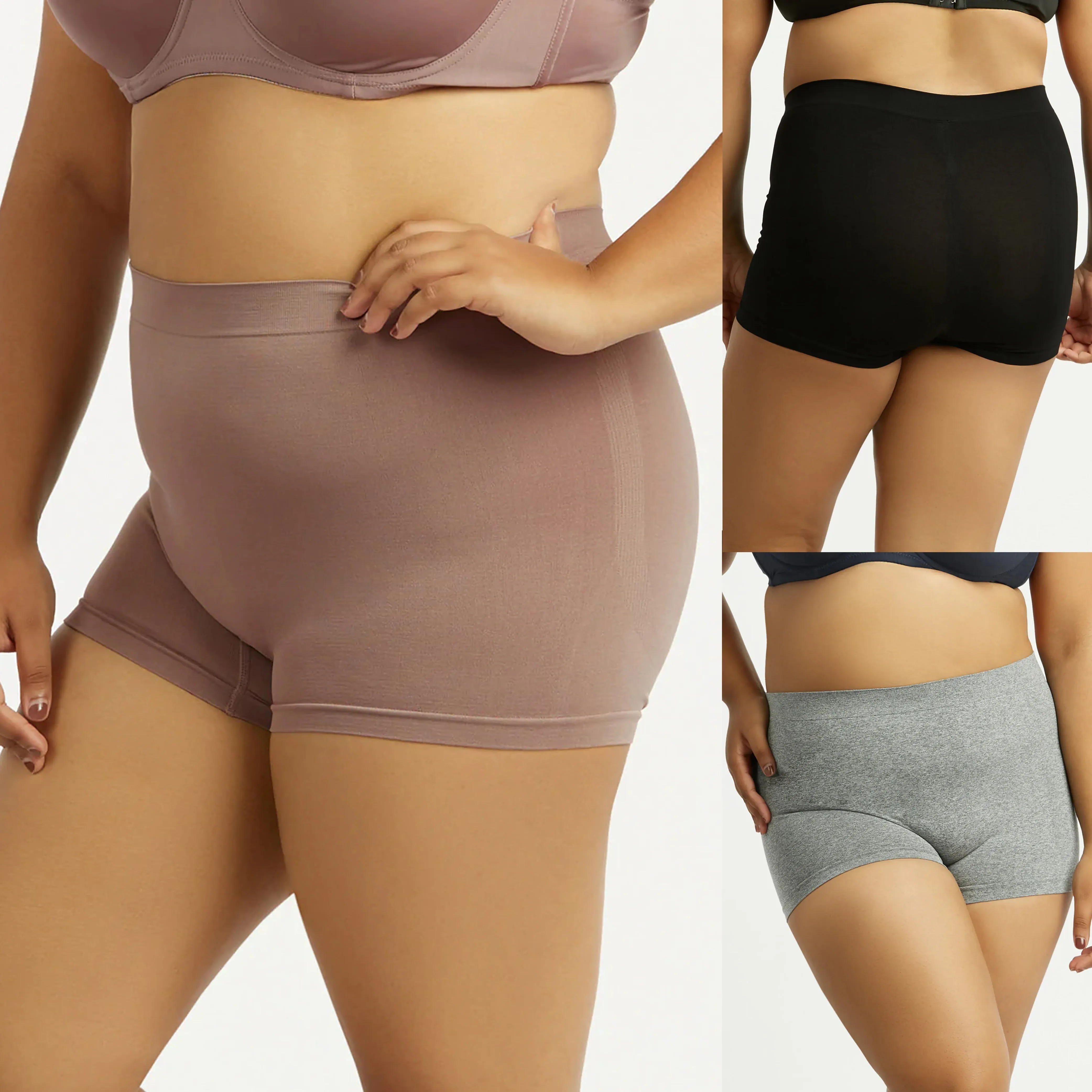 6 Pc Womens Seamless Soft Boyshort Sport Panties Plus Size Underwear Lingerie