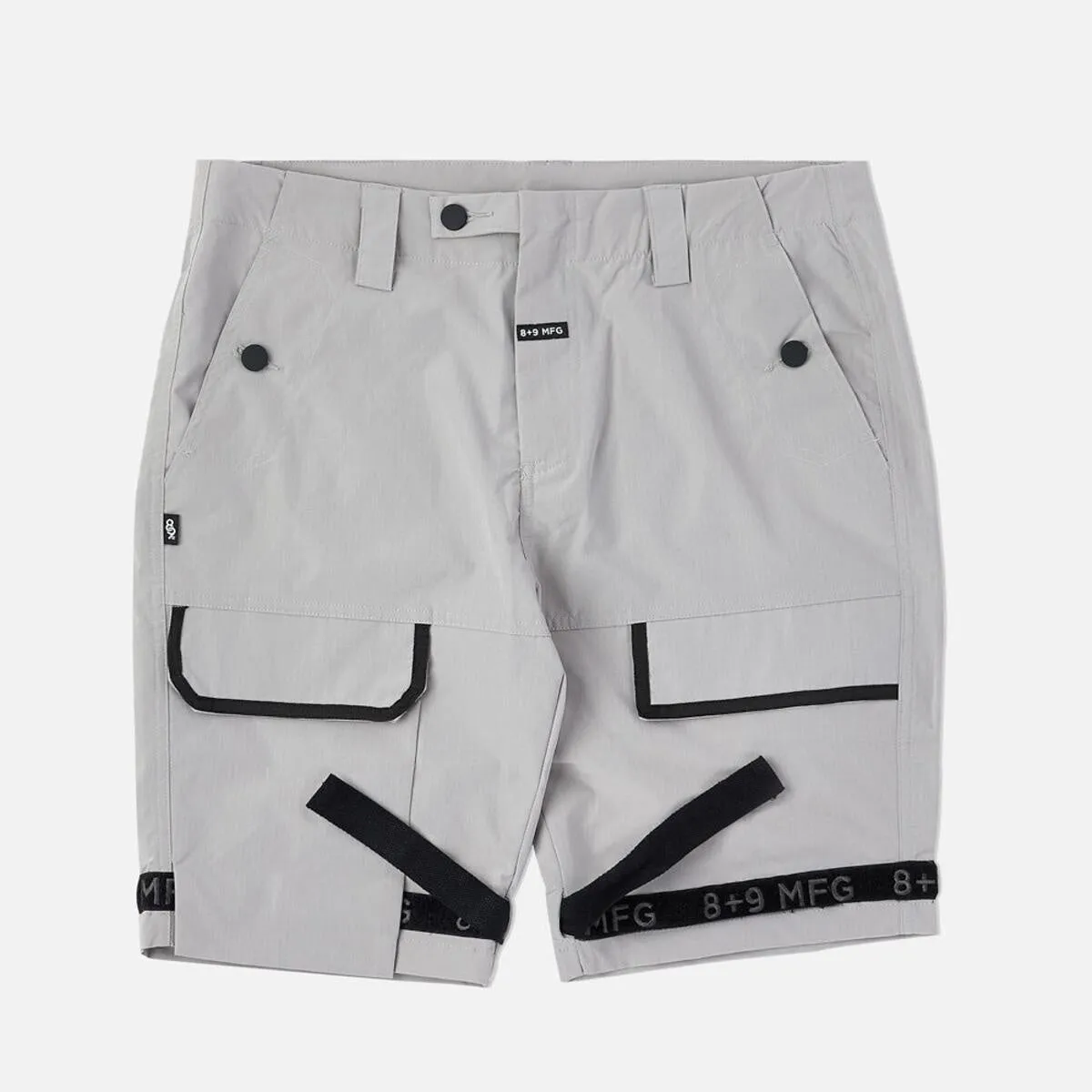 8&9 Grey Strapped Up Rip Stop Shorts (SHRIPGRY)