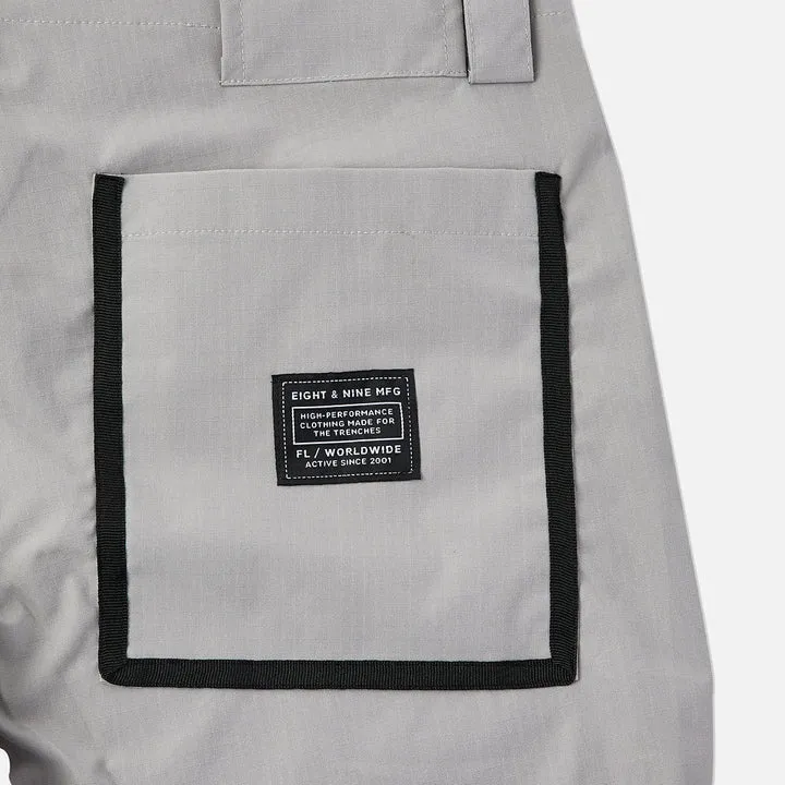 8&9 Grey Strapped Up Rip Stop Shorts (SHRIPGRY)