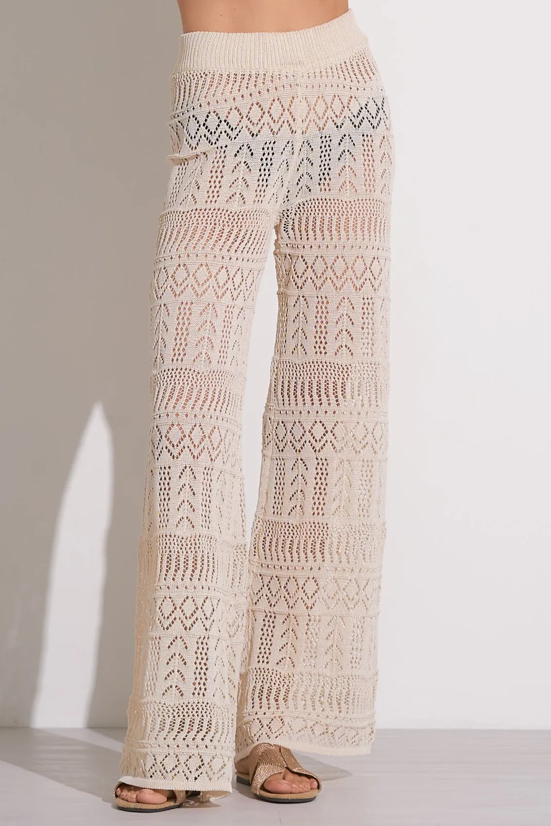 Adelaide Wide Leg Crochet Pants