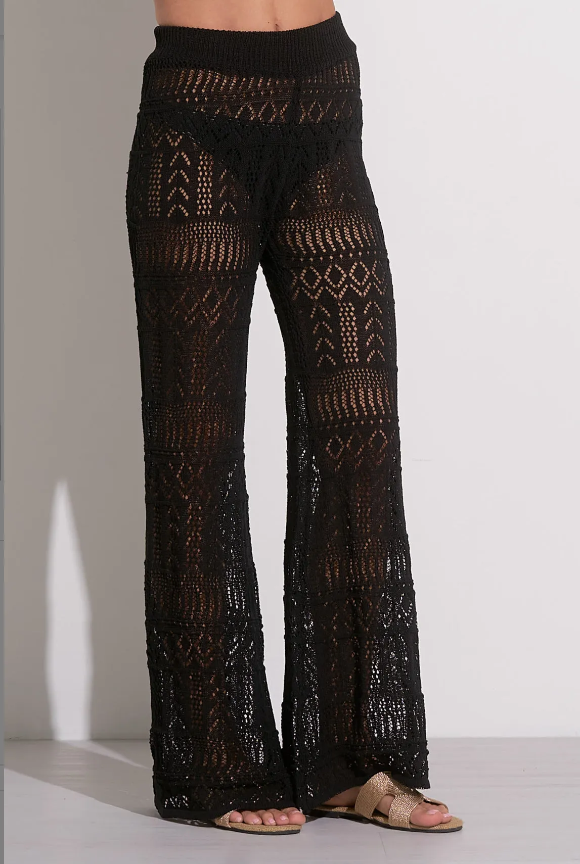 Adelaide Wide Leg Crochet Pants