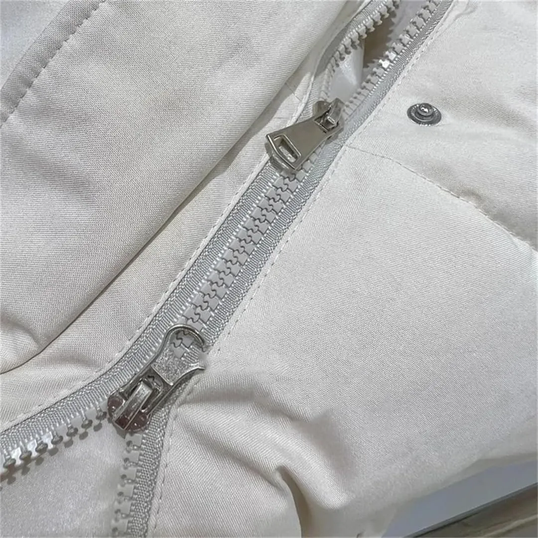 Adhdyuud Women With Pocket Hooded Coat Casual Winter Cotton Padded Jackets Solid Zippers Thick Outerwear