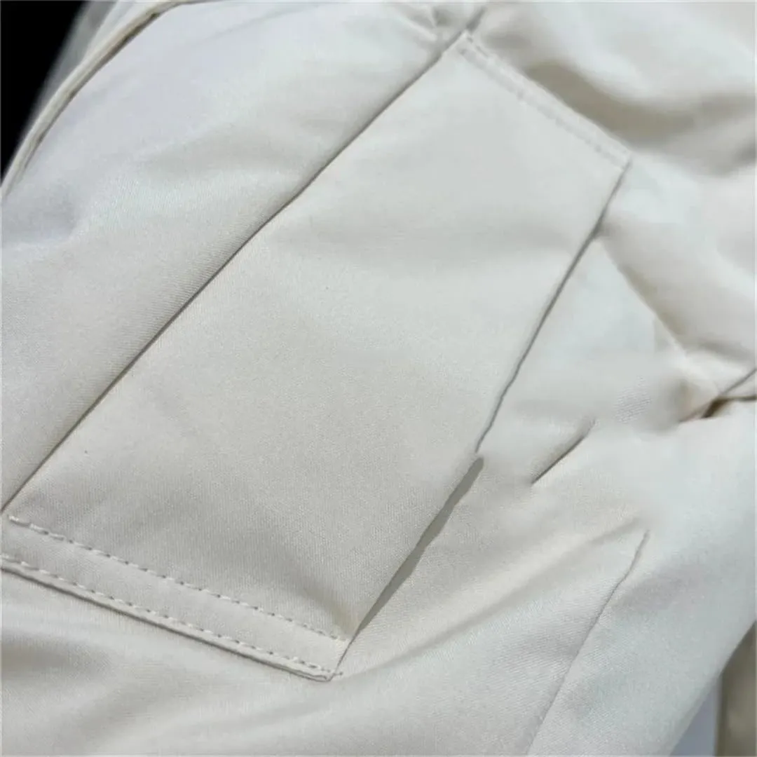 Adhdyuud Women With Pocket Hooded Coat Casual Winter Cotton Padded Jackets Solid Zippers Thick Outerwear
