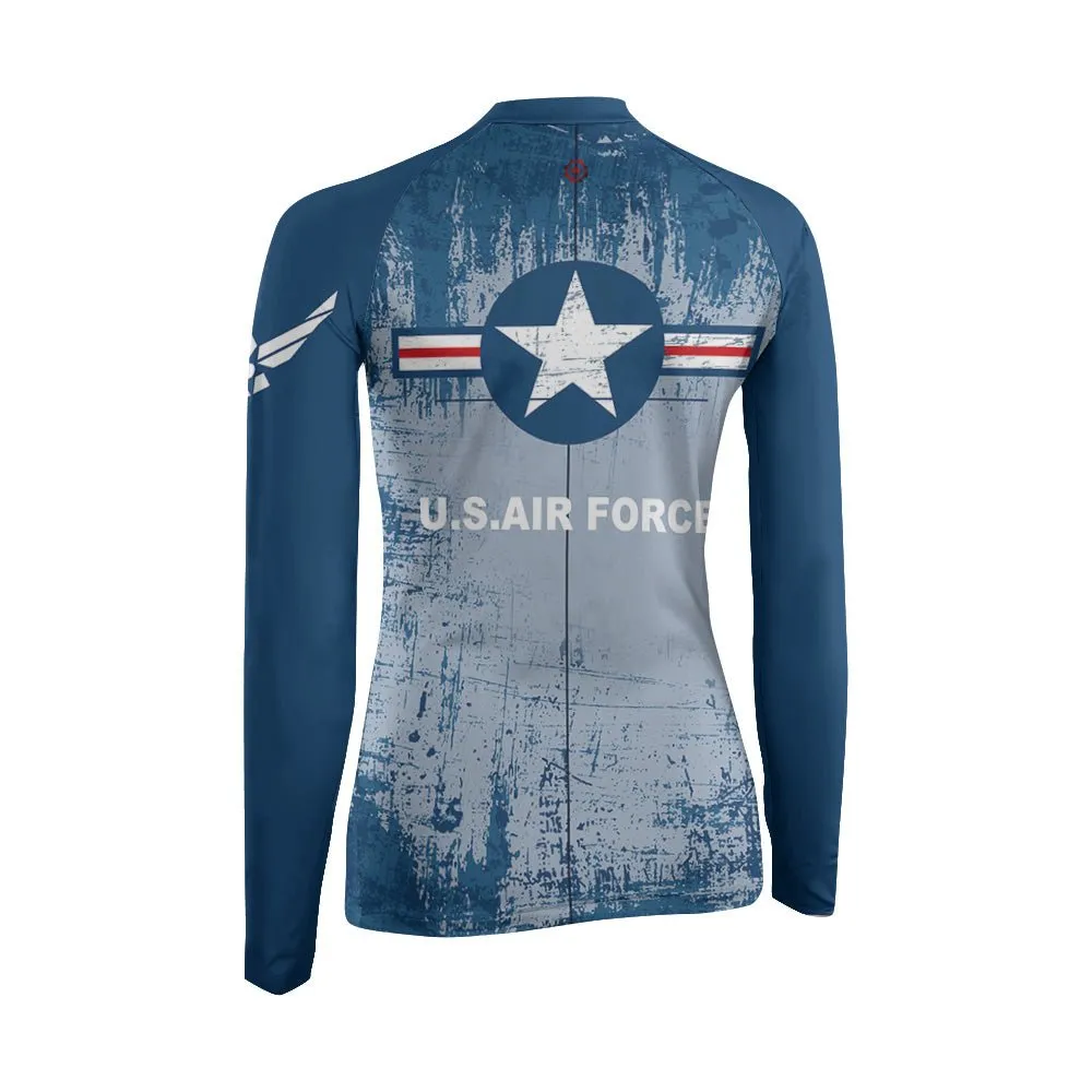 Air Force Veteran Women's Long Sleeve Rash Guard