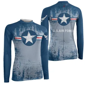 Air Force Veteran Women's Long Sleeve Rash Guard