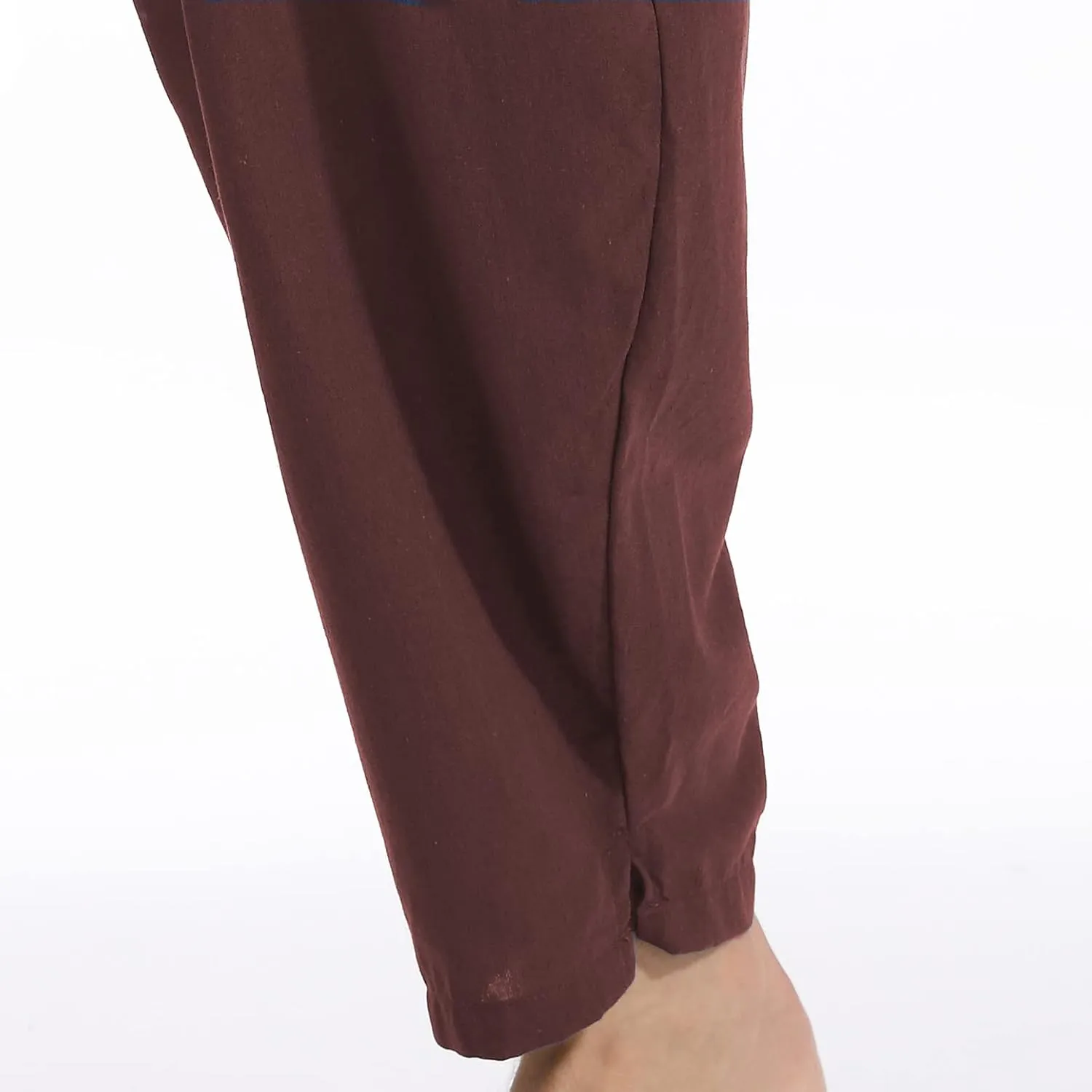 AITFINEISM Mens Cotton Linen Pants Elastic Drawstring Waist Lightweight Summer Beach Pants
