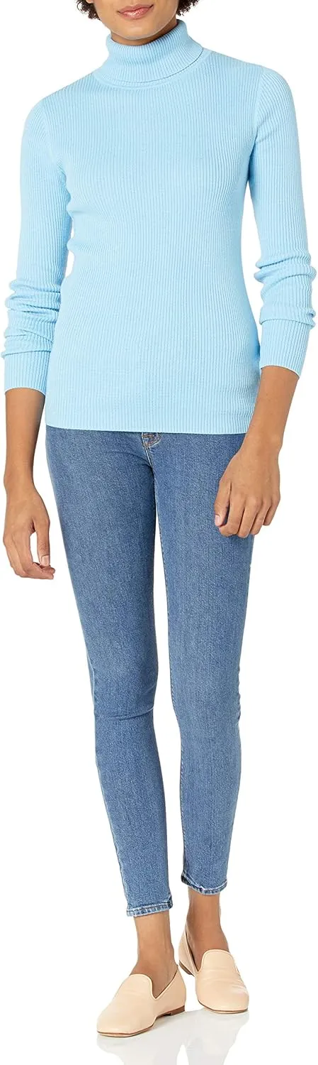 Amazon Essentials Women's Slim-Fit Lightweight Long-Sleeve Turtleneck Sweater