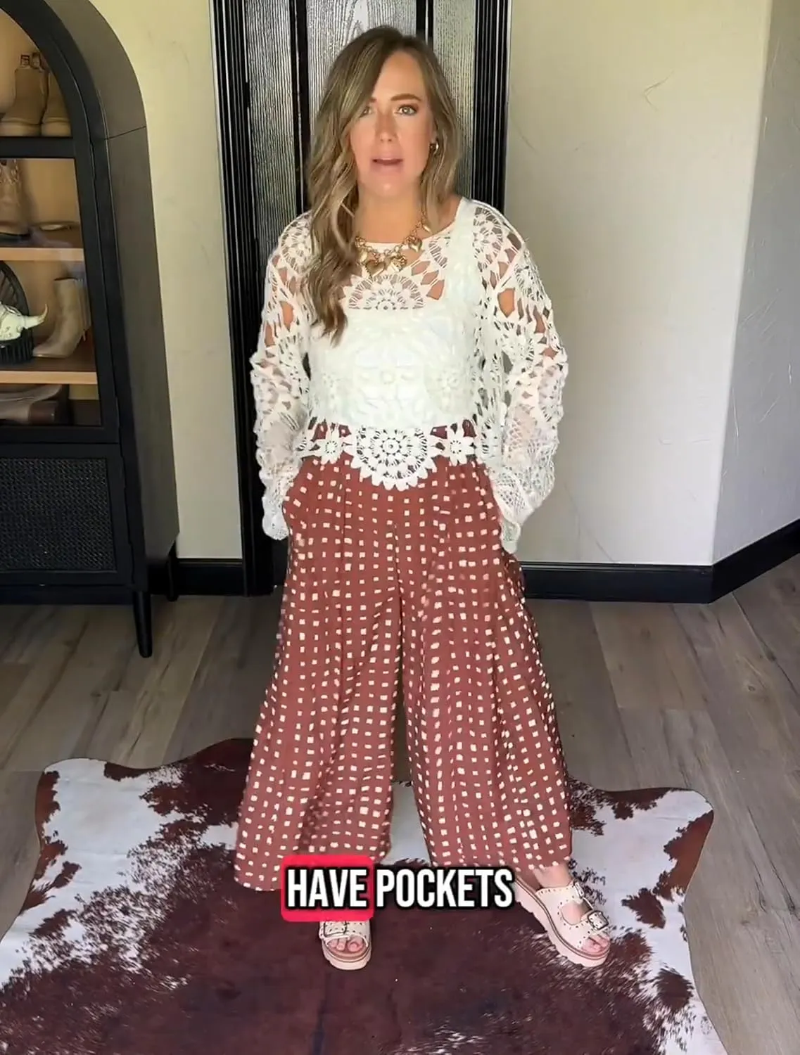 AMEBELLE Women Casual Wide Leg Palazzo Pants Women Elastic Flowy Pants High Waisted Trousers Pants
