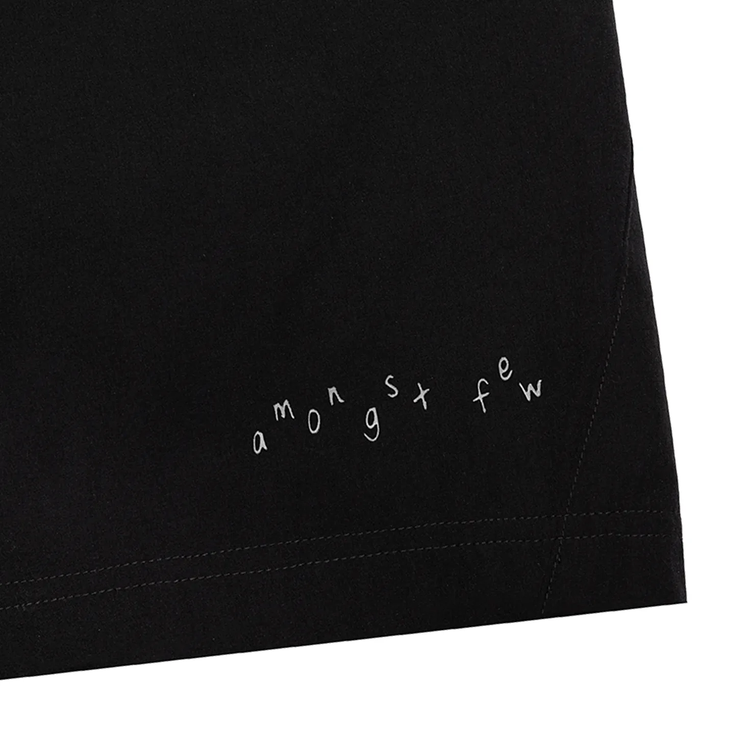 amongst few - Toddler Text Shorts (Black)