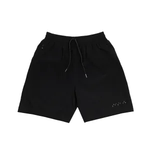 amongst few - Toddler Text Shorts (Black)