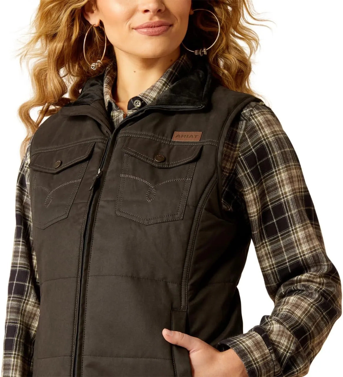 ARIAT Women Grizzly Quilted Vest