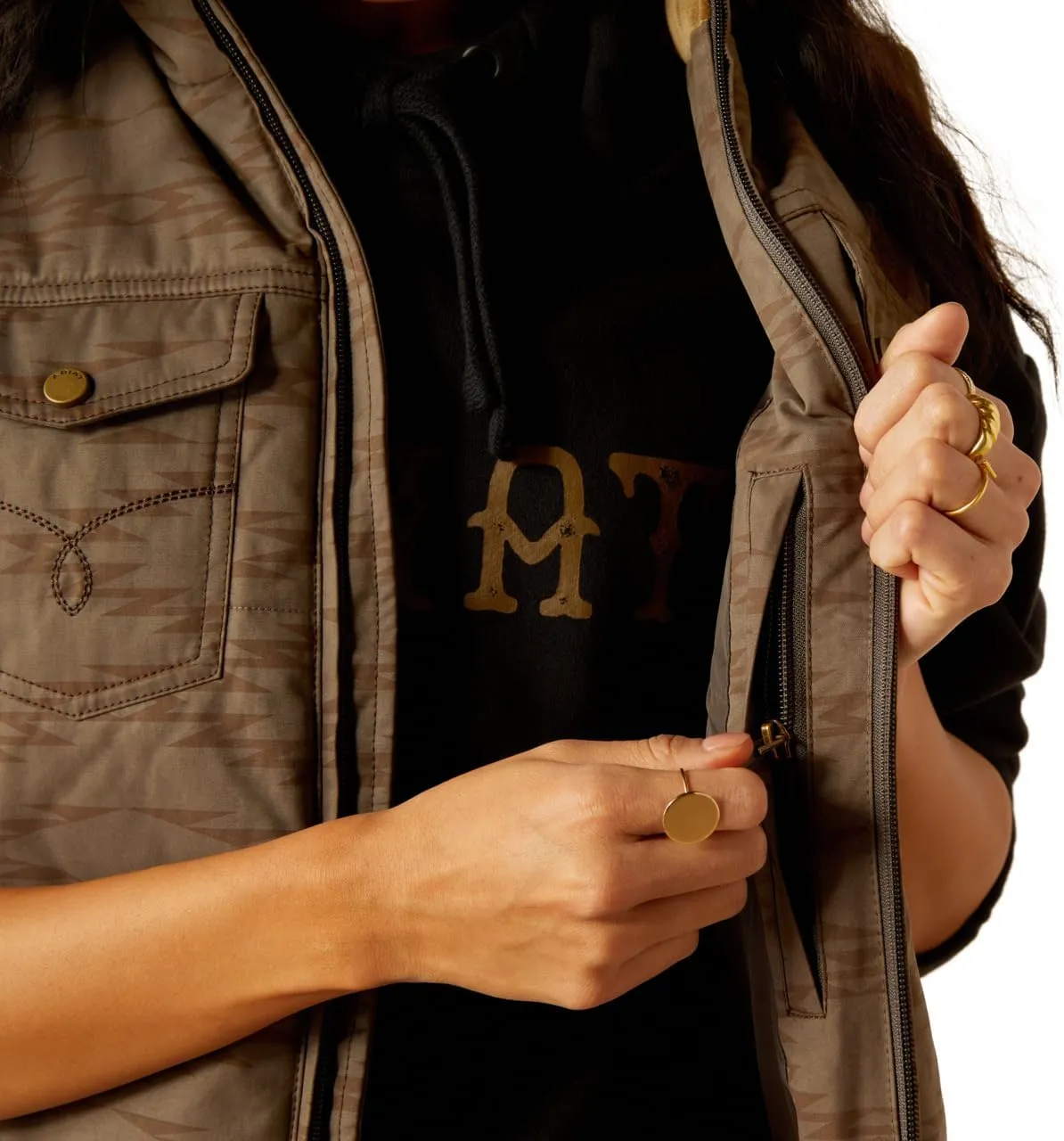 ARIAT Women Grizzly Quilted Vest