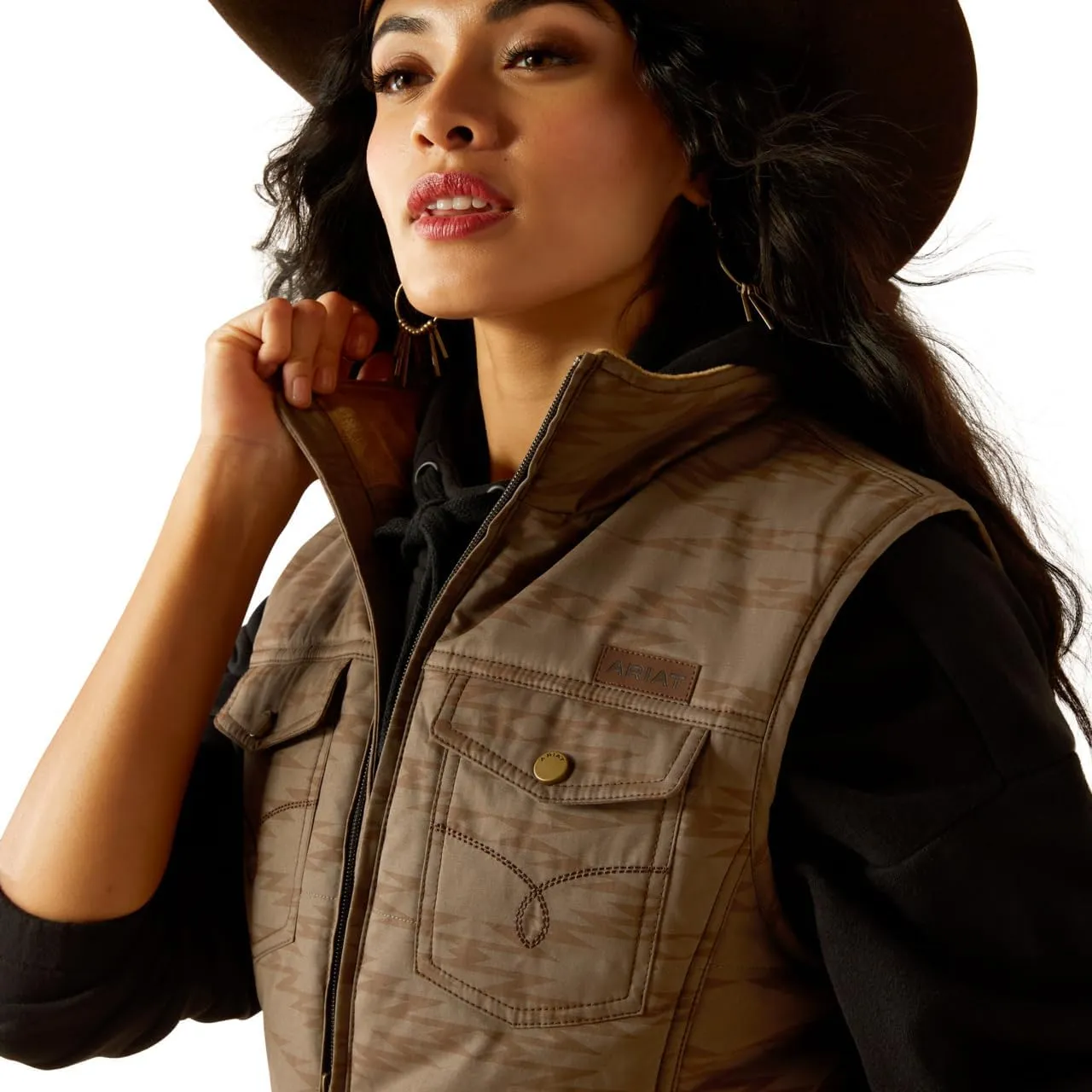 ARIAT Women Grizzly Quilted Vest
