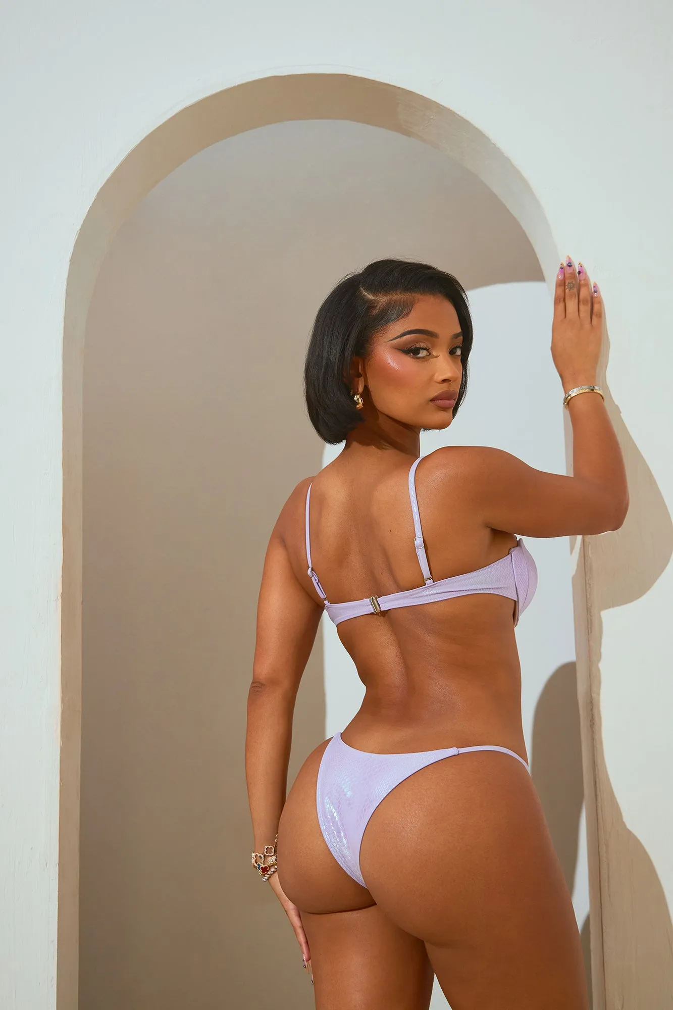 Arielle Shell 3 Piece Bikini - Lavender