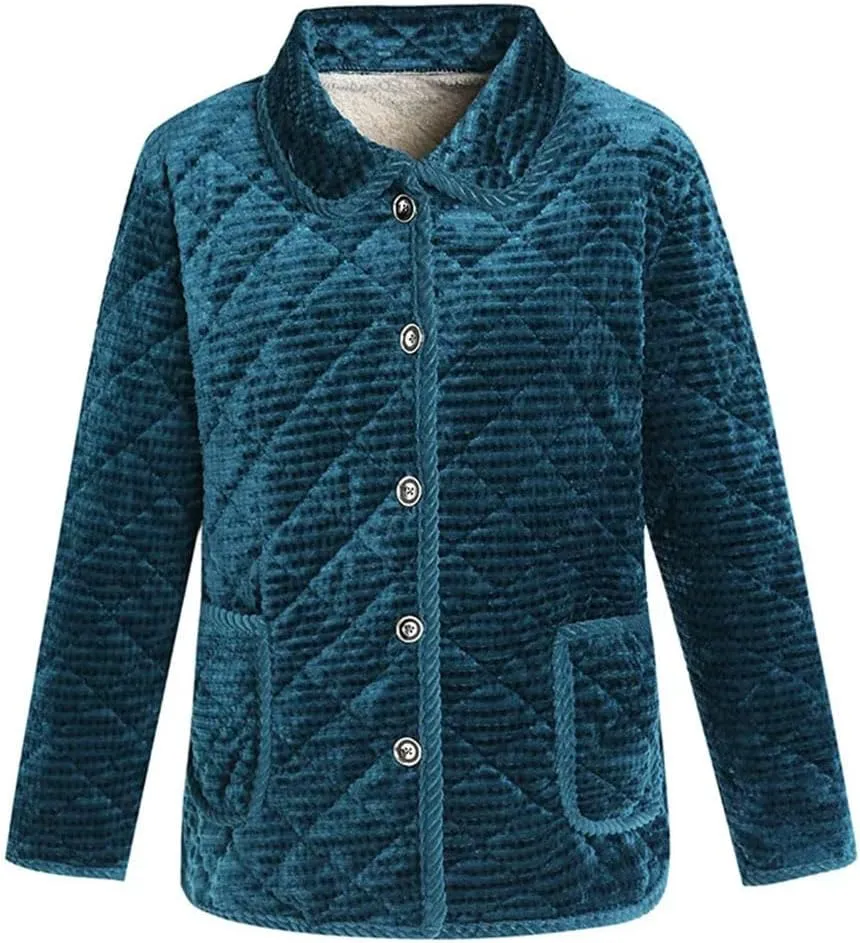 Azedssw Winter Jackets Women Cotton Parkas Grandma Padded Jacket Mother's Clothes Female Coat