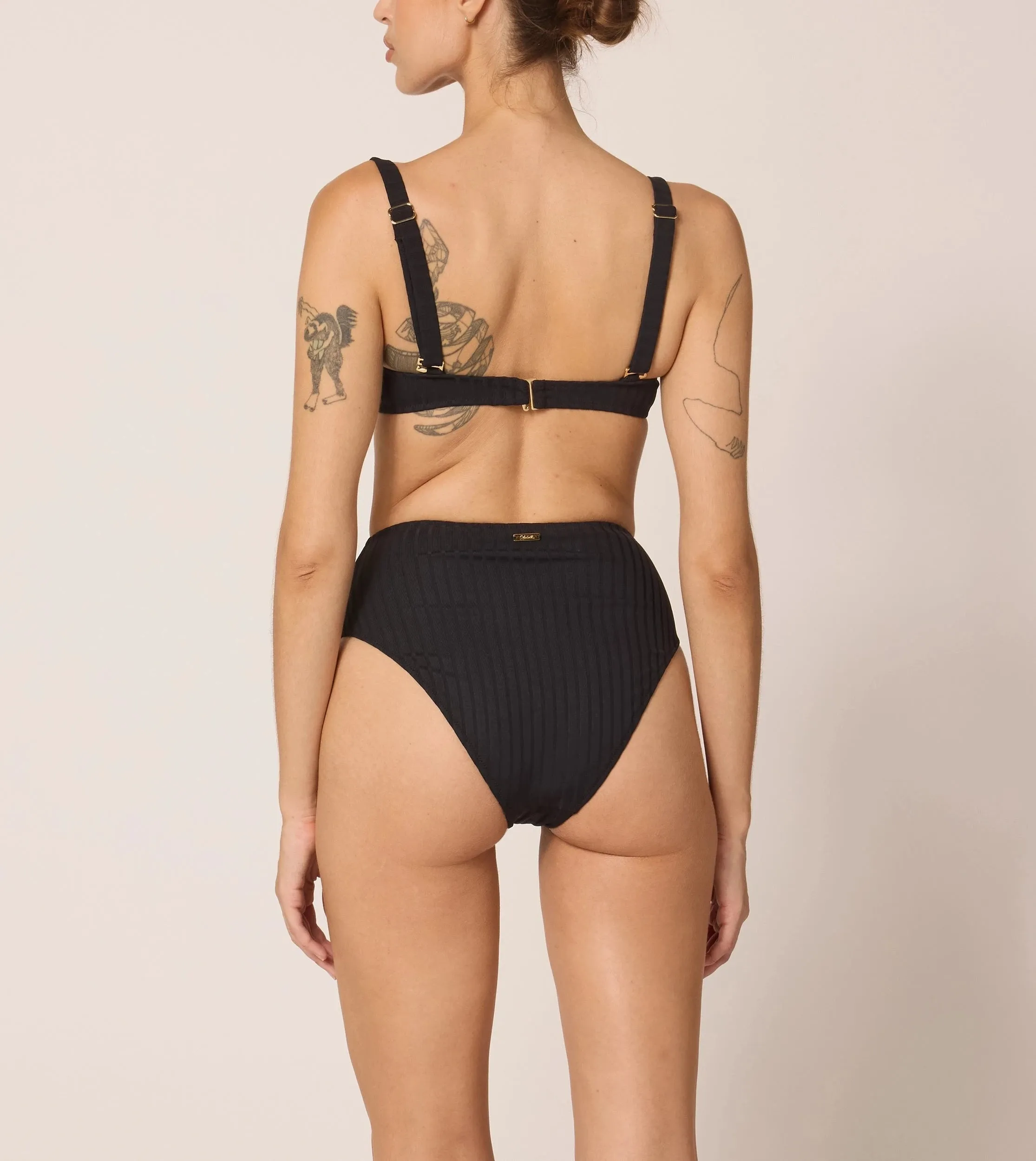 Beckett Top | Black Rib