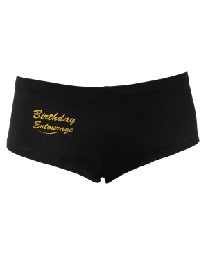 Birthday Entourage Text Women's Dark Boyshorts by TooLoud
