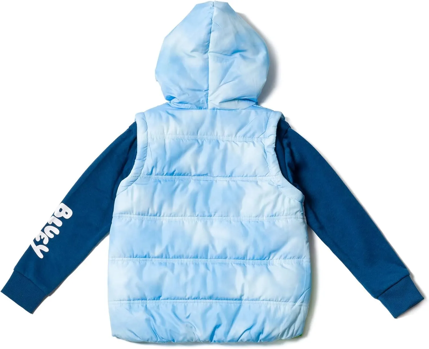 Bluey Bingo Zip Up Vest 2fer Jacket Toddler to Little Kid