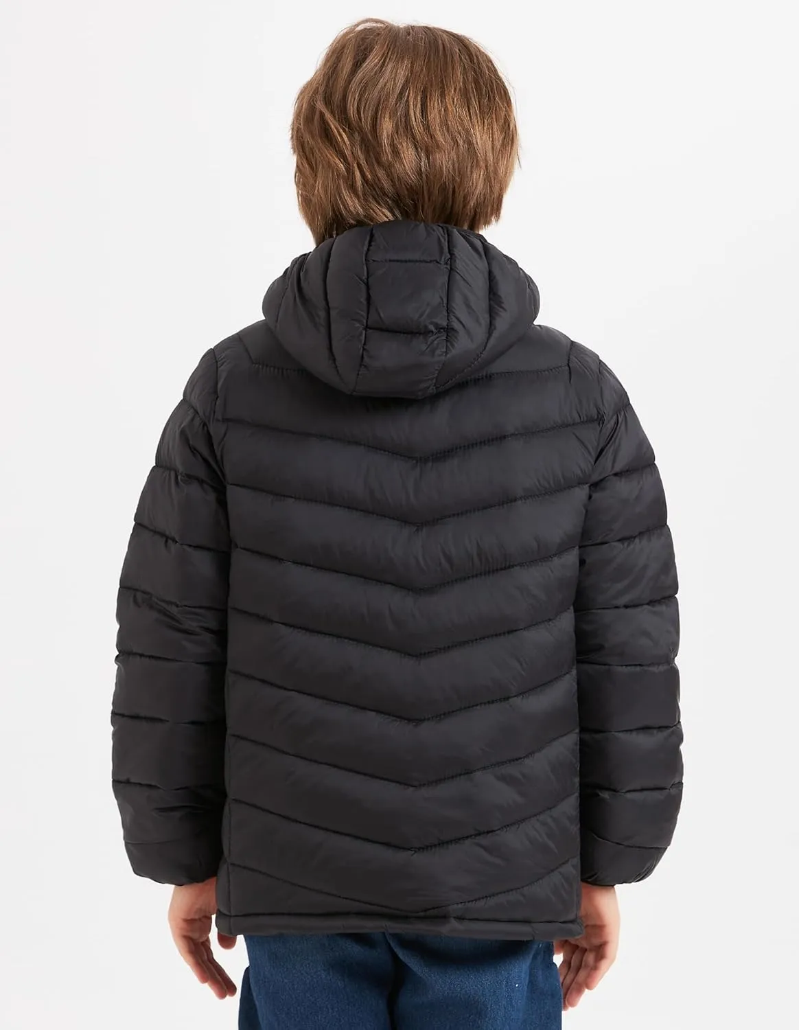 Boys Girls Toddlers Lightweight Hooded Puffer Jacket Kids Winter Coat Warm Comfy Outerwear