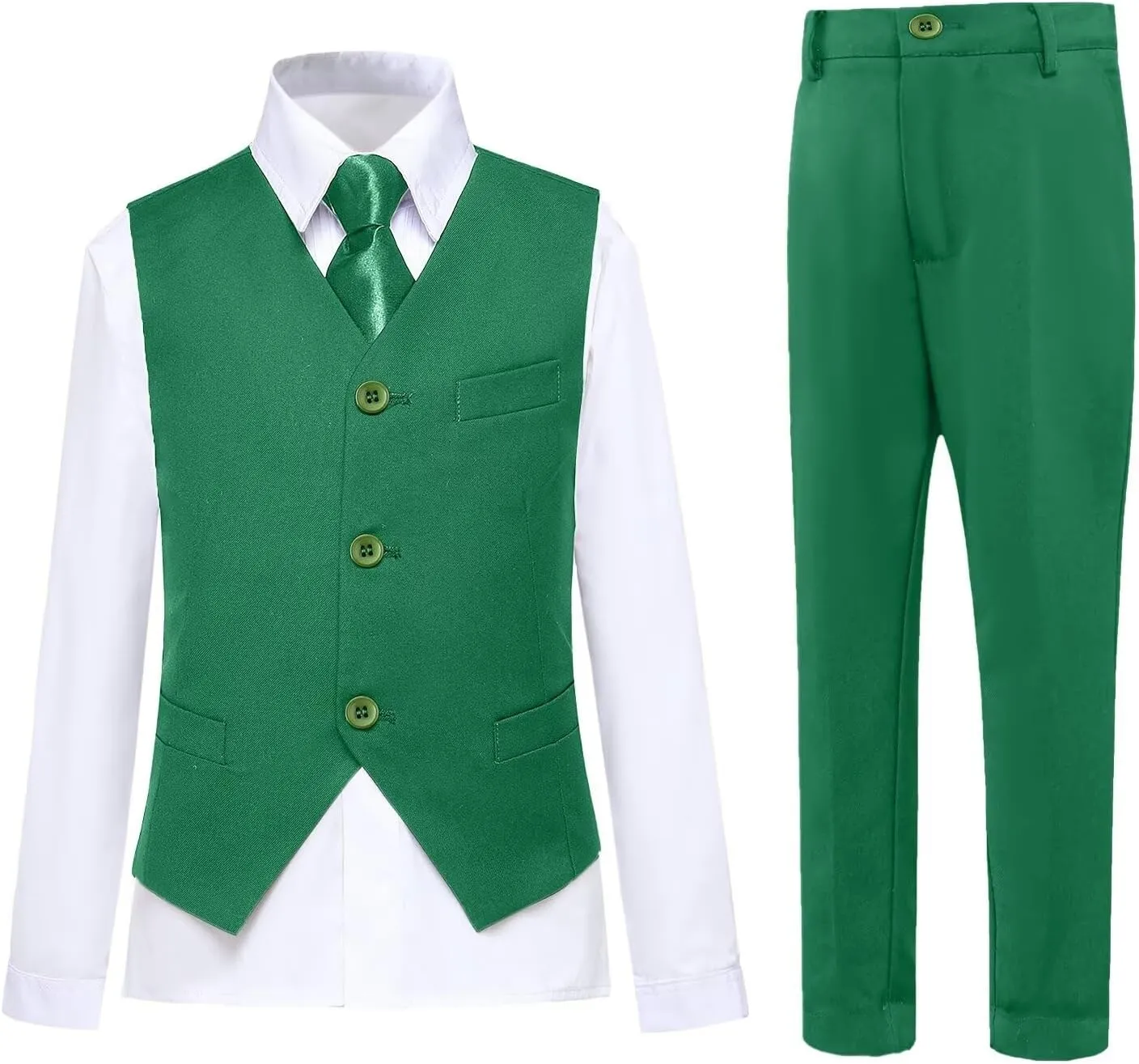 Boys Suits Kids Formal Dress Suit Vest and Pant Set for Wedding