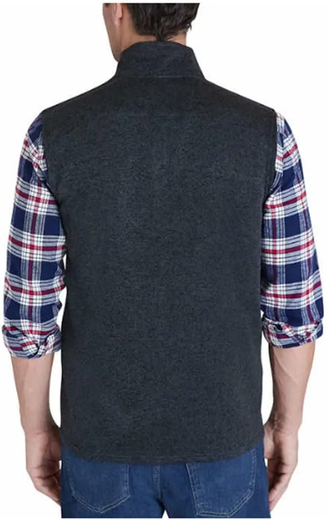 Chaps Men's Fleece Mockneck Vest
