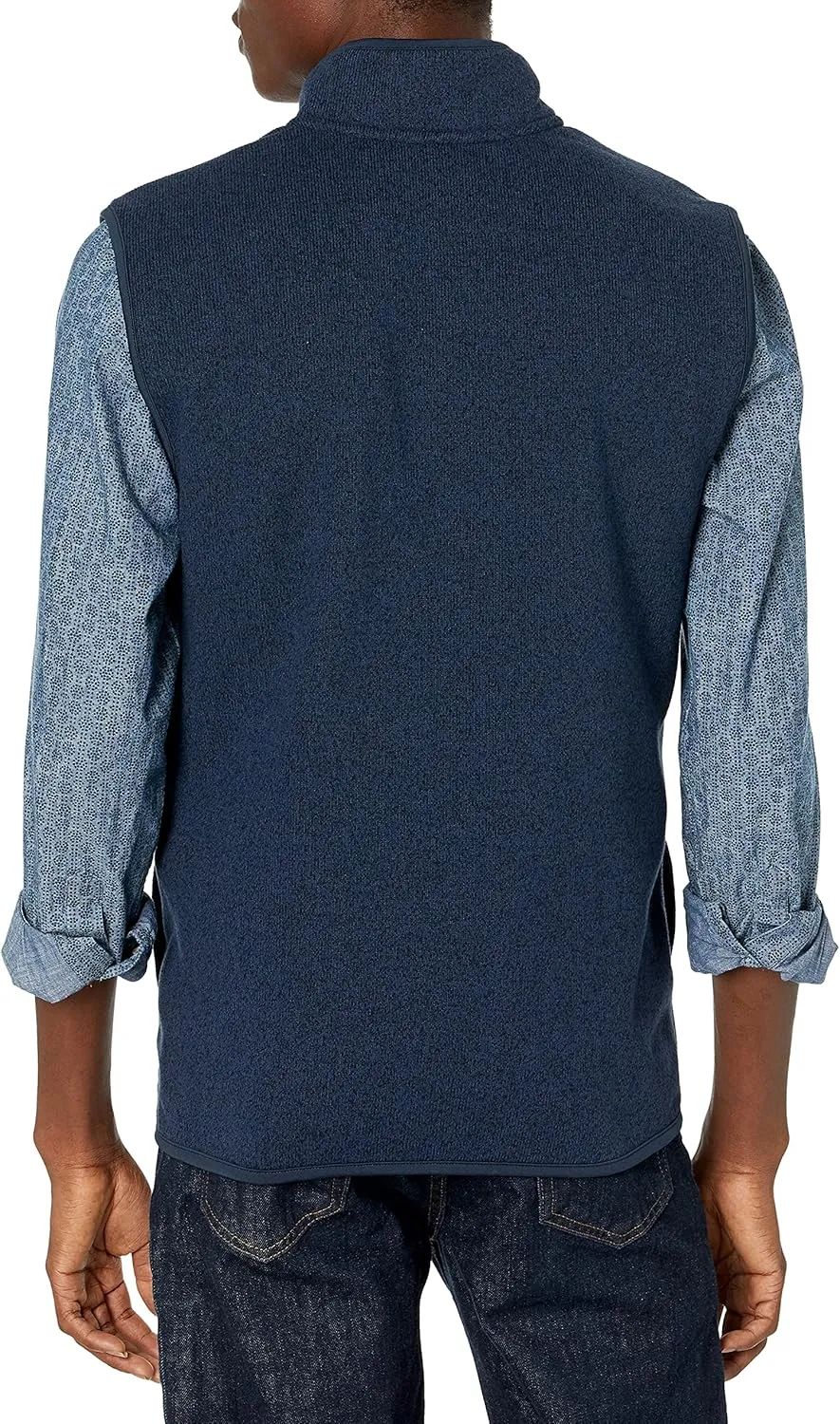 Chaps Men's Fleece Mockneck Vest