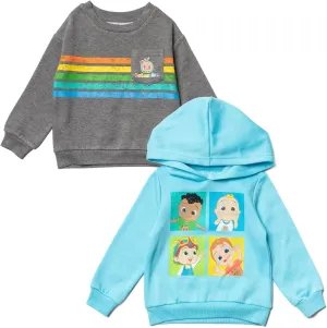 CoComelon Nico Tomtom Cody JJ Baby Fleece Pullover Hoodie and Sweatshirt Infant to Toddler