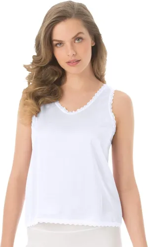 Comfort Choice Plus Size Lace-Trim Camisole