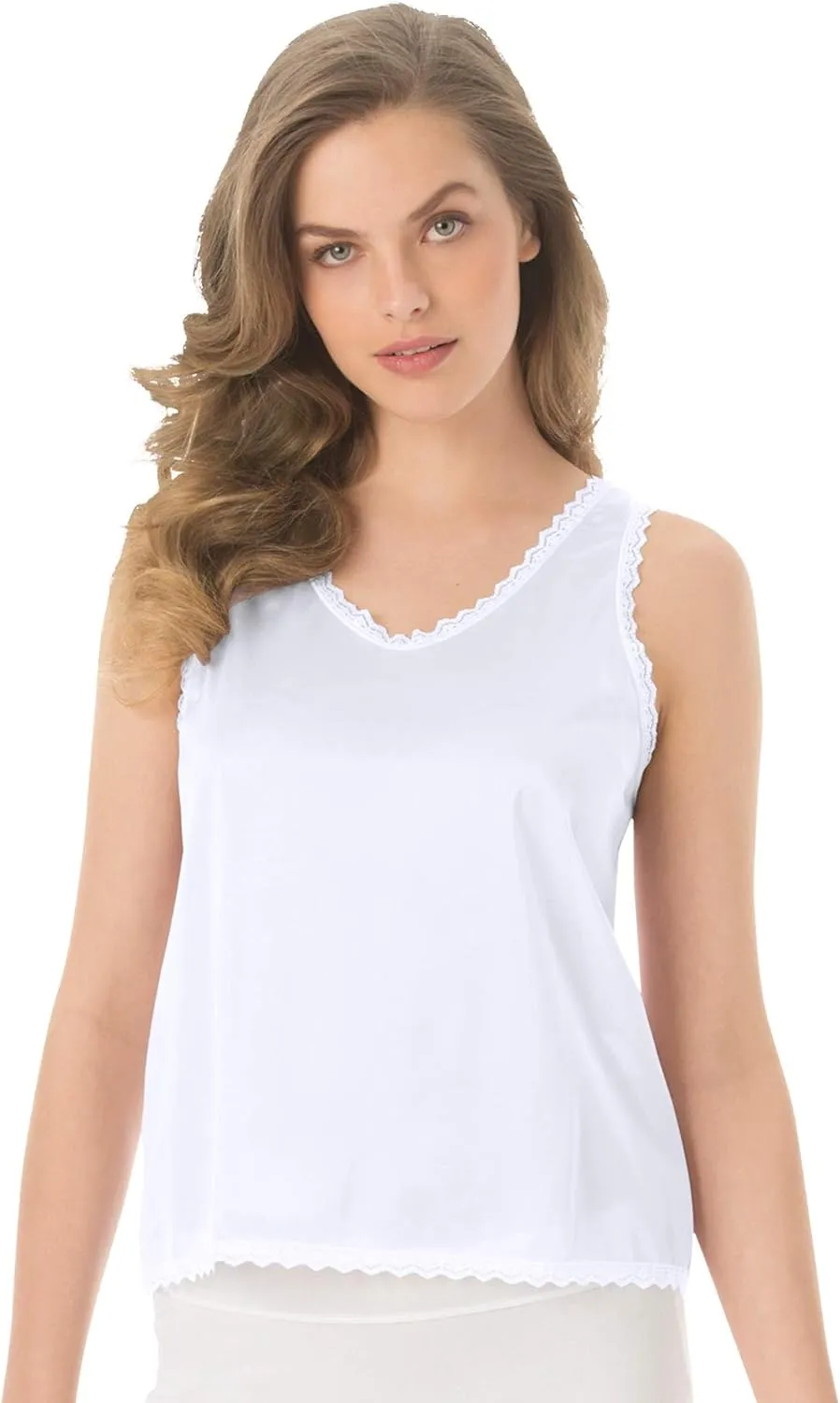 Comfort Choice Plus Size Lace-Trim Camisole