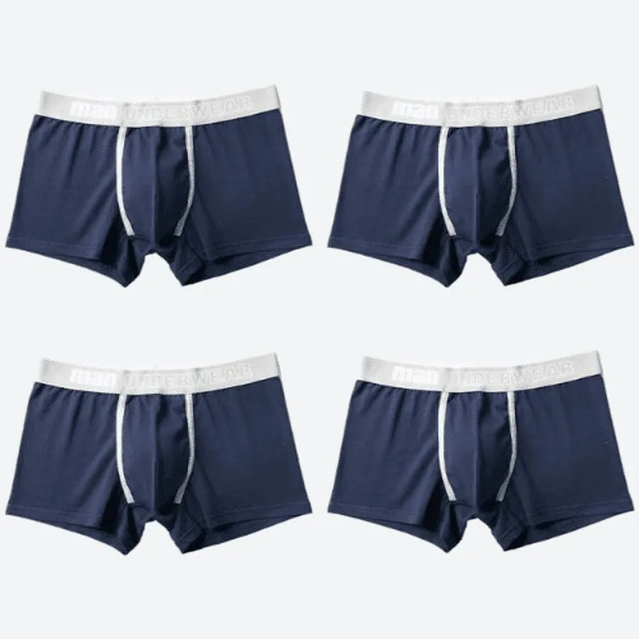 Comfortable Elastic Waist Cotton Boxer Briefs