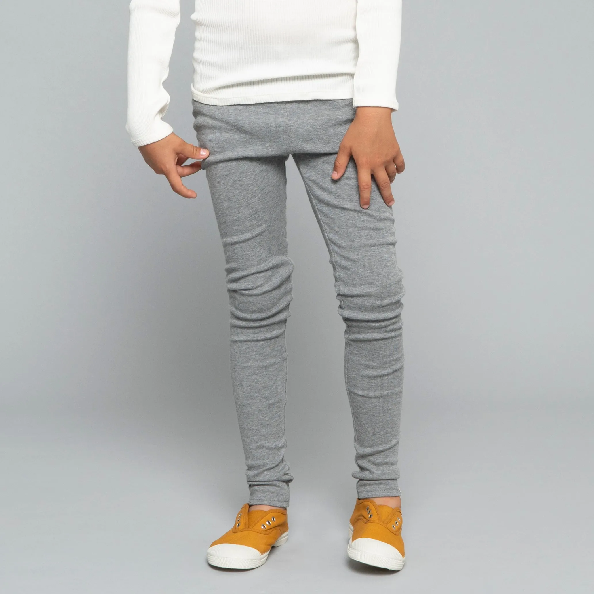 Cotton Nice Leggings - Grey - 2-12y