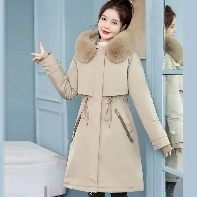 Cotton Padded Winter Jacket Women Warm Hooded Parkas Coat Down Jacket Female Outerwear