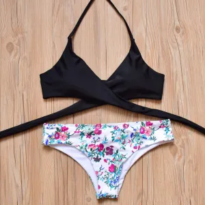 Cross Bandage Bathing Suit