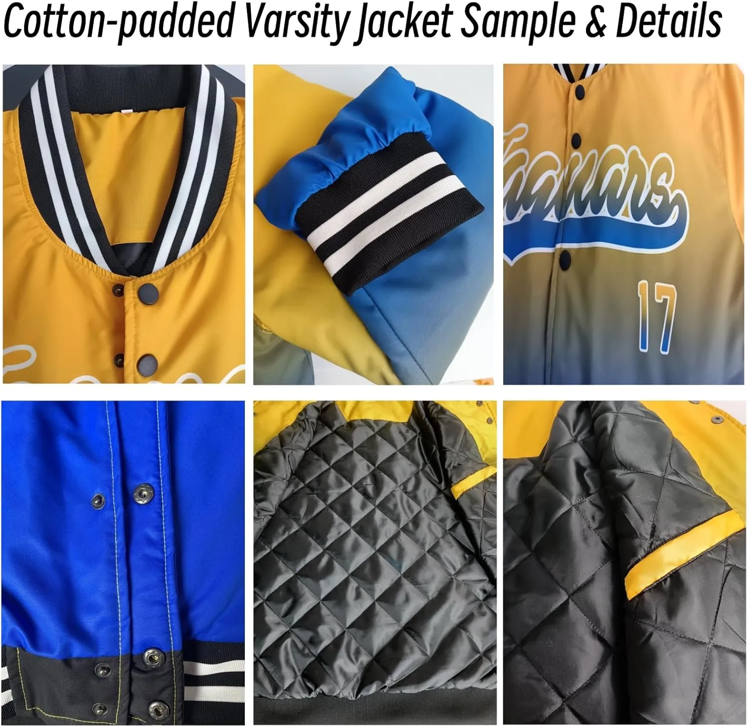 Custom Christmas Varsity Jacket | Warm Cotton-Padded Winter Coat | Customizable Festive Outerwear | Personalized Gift