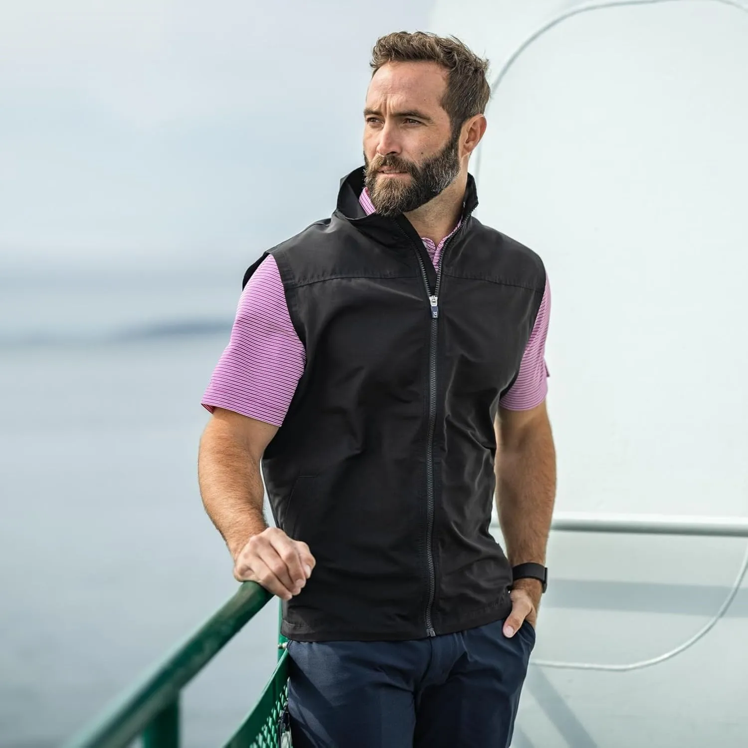 Cutter & Buck Charter Eco Recycled Mens Full-Zip Vest