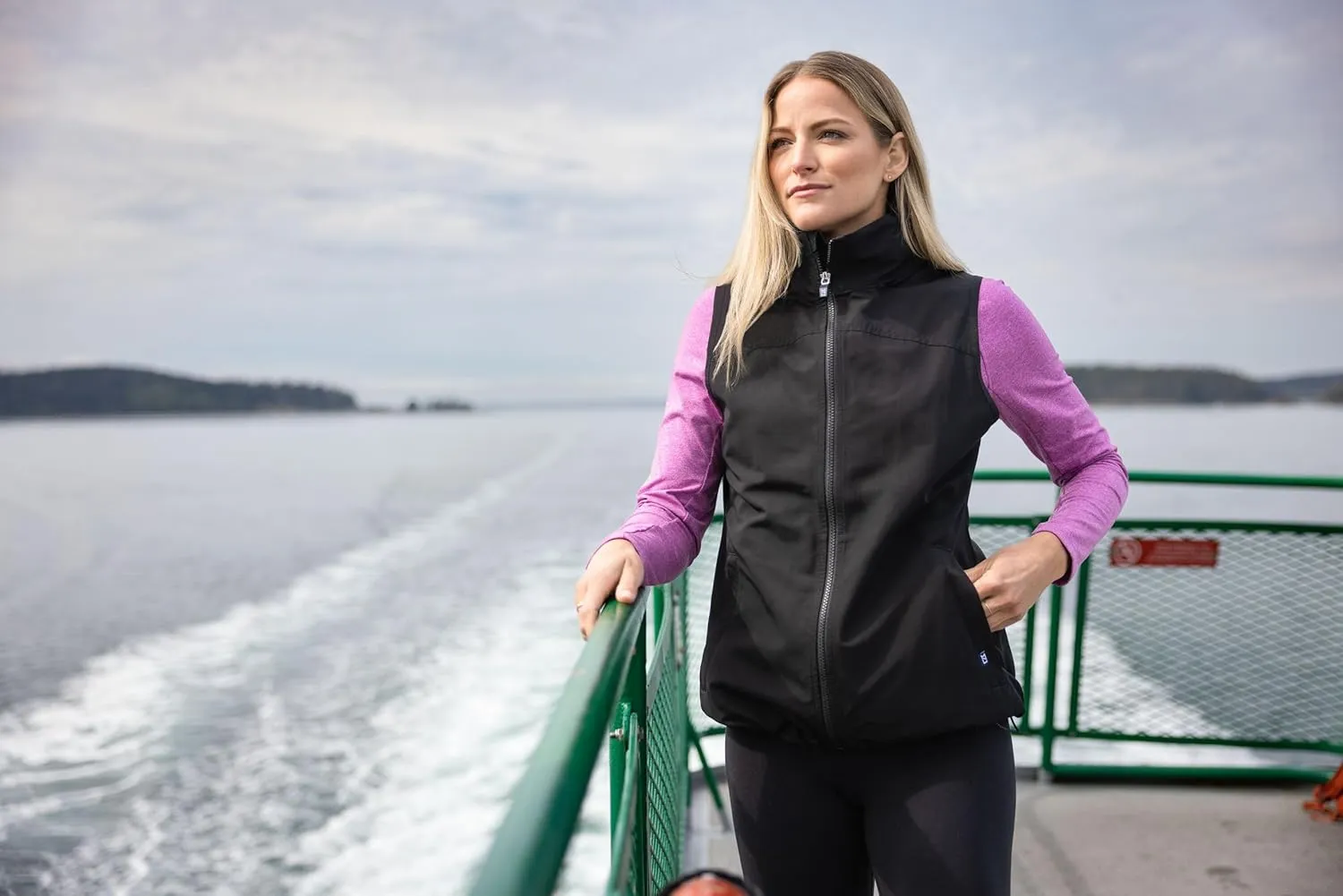Cutter & Buck Ladie's Charter Eco Full-Zip Womens Vest