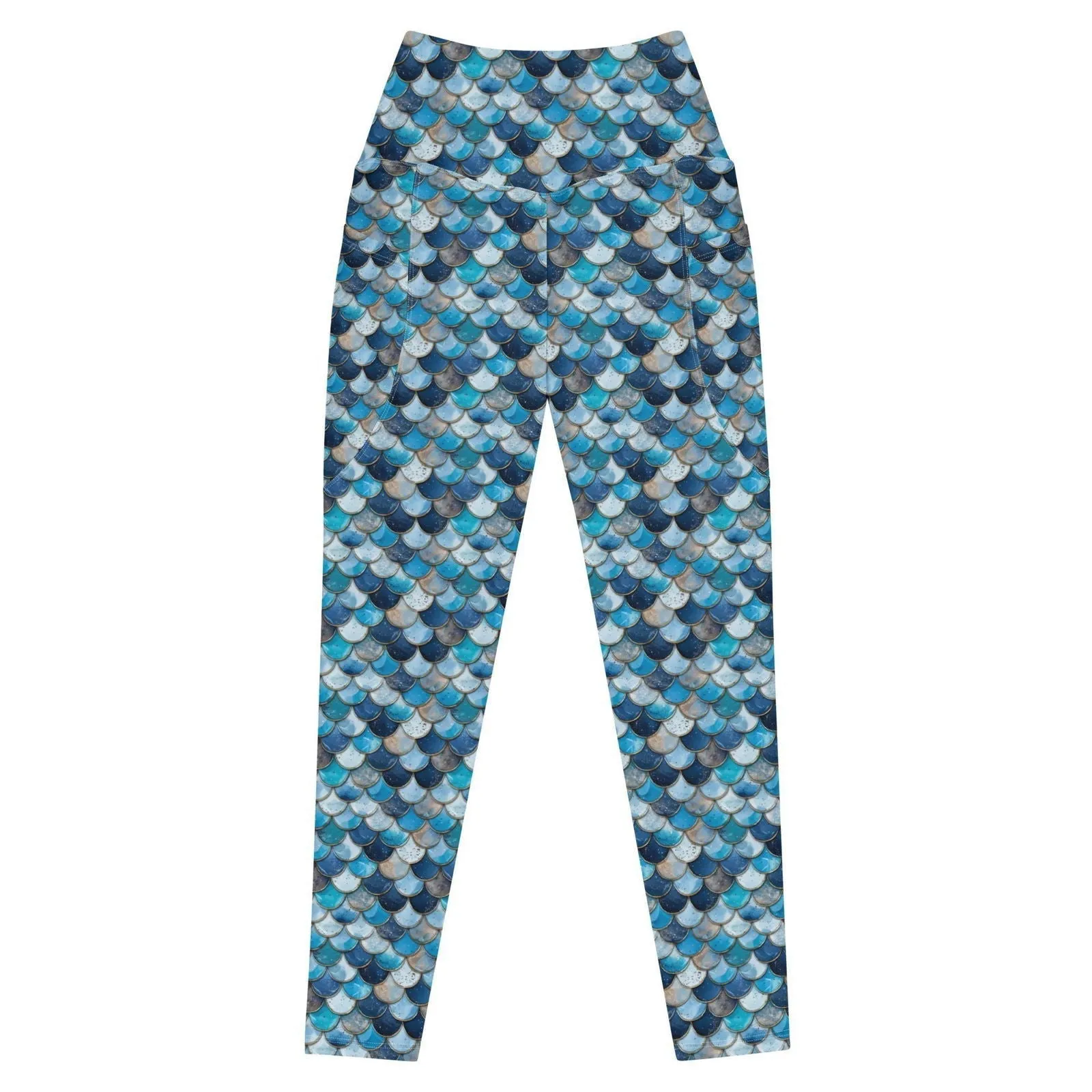 Deep Sea Sapphire Siren Eco Swim Leggings With Pockets