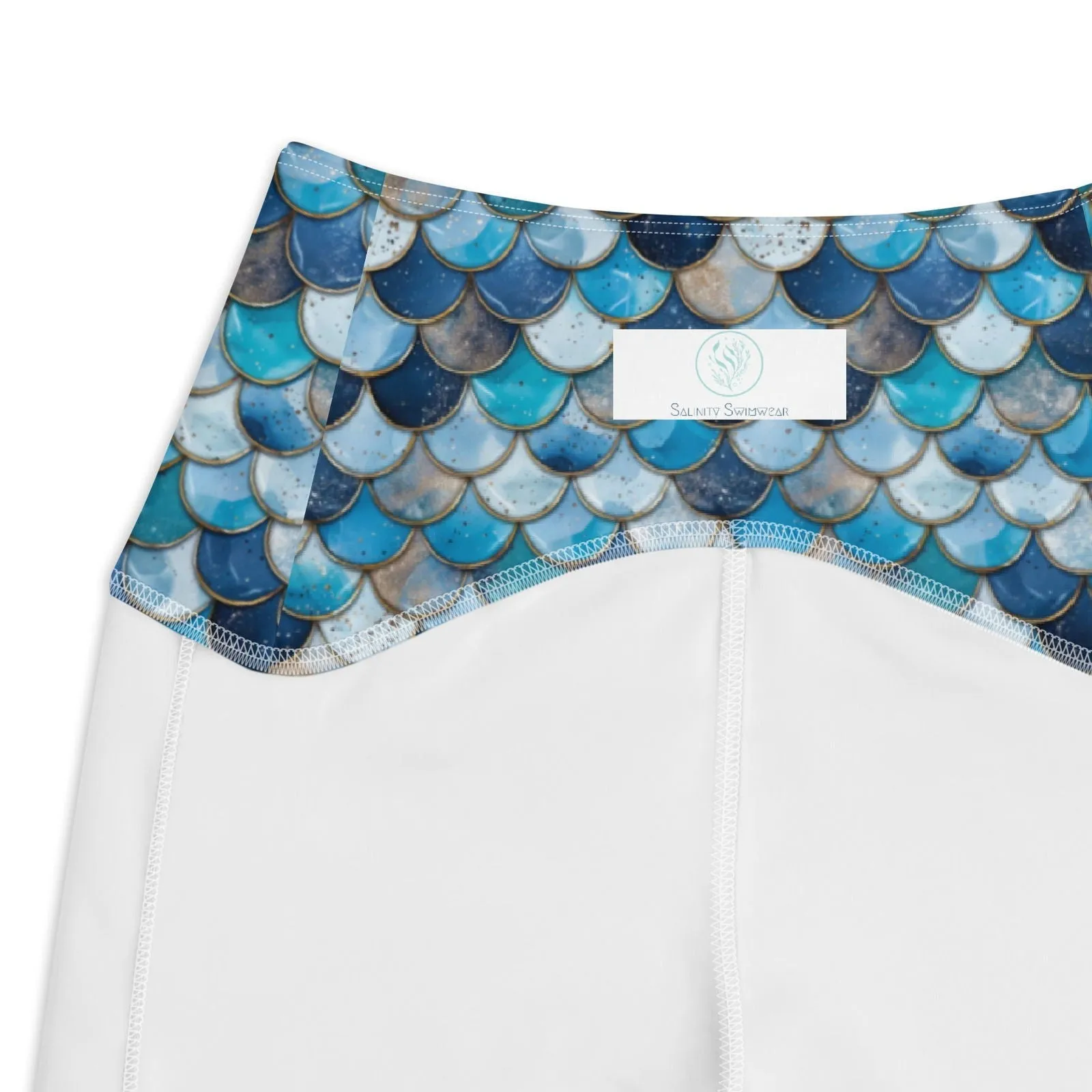 Deep Sea Sapphire Siren Eco Swim Leggings With Pockets