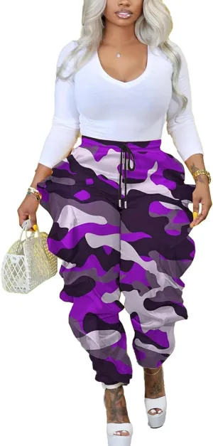 DINGANG Fringe Pants for Women Trousers Long Solid Color High Waisted Pants Sweatpants for Women Streetwear