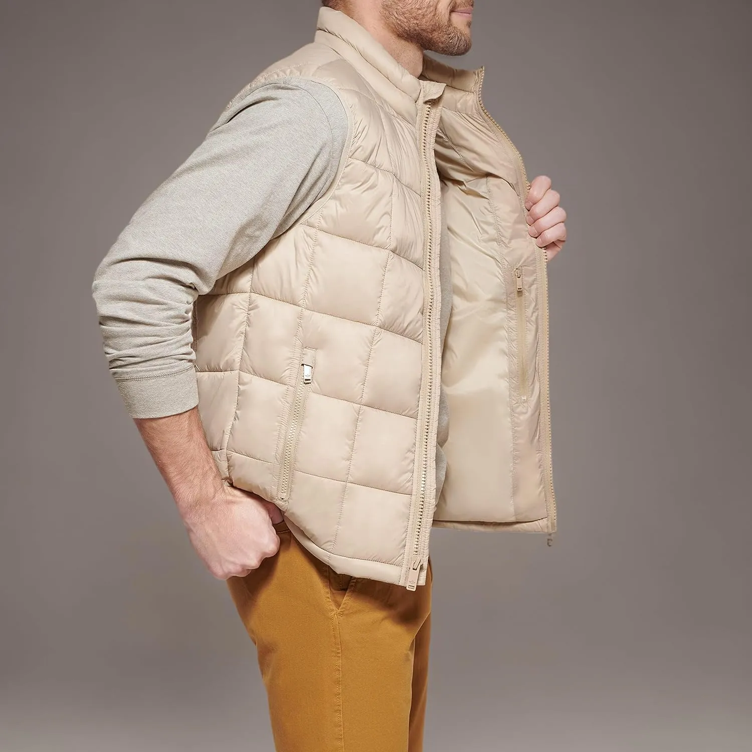 Dockers Men's Dockers Men's Box Quilted Puffer Vest