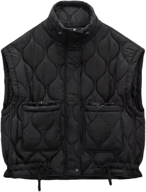 Dvbfufv Women Cotton Padded Vest Jacket Stand Collar Lightweight Vest Women Waistcoat Sleeveless Padded Outerwear