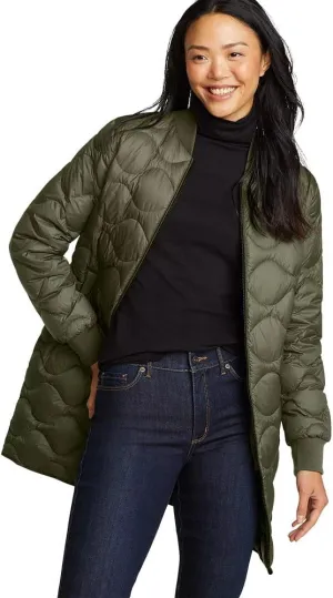 Eddie Bauer Women's Shaw Long Down Bomber Jacket