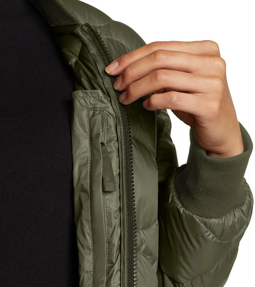 Eddie Bauer Women's Shaw Long Down Bomber Jacket