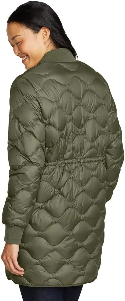 Eddie Bauer Women's Shaw Long Down Bomber Jacket
