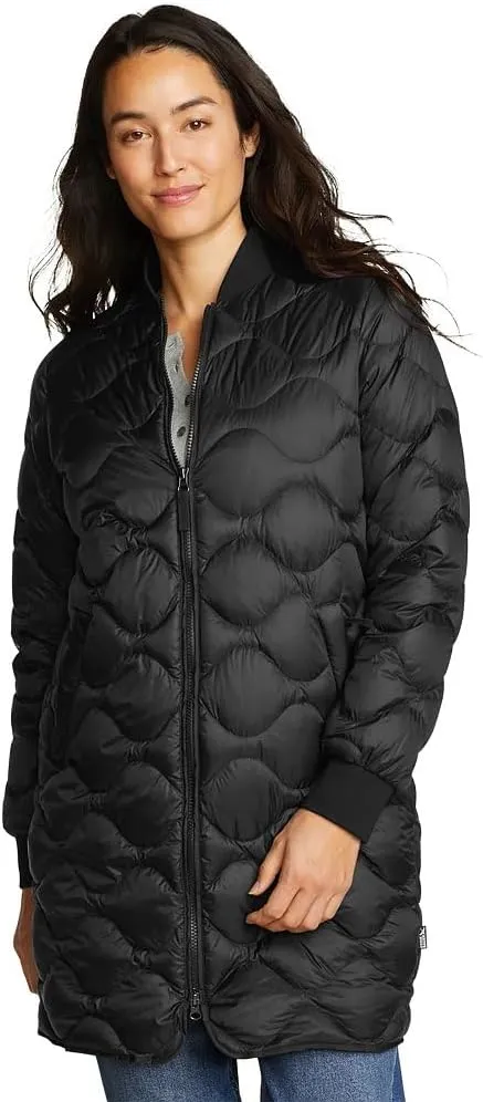 Eddie Bauer Women's Shaw Long Down Bomber Jacket