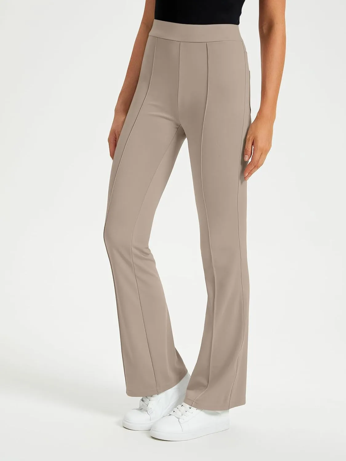 EFAN Womens Work Business Casual Flare Leggings Pants Comfort Office High Waisted Slacks Suits with Pockets 2025