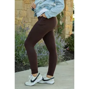 Essential Brown Pocket Leggings